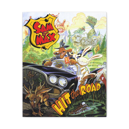 Sam & Max Matte Canvas, Stretched, 1.25" Printify