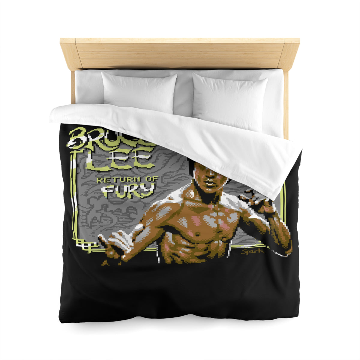 Bruce Lee: Return of Fury - Dekbedovertrek Printify