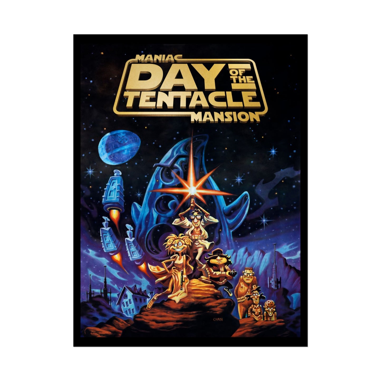 Day of the Tentacle Poster Star Wars