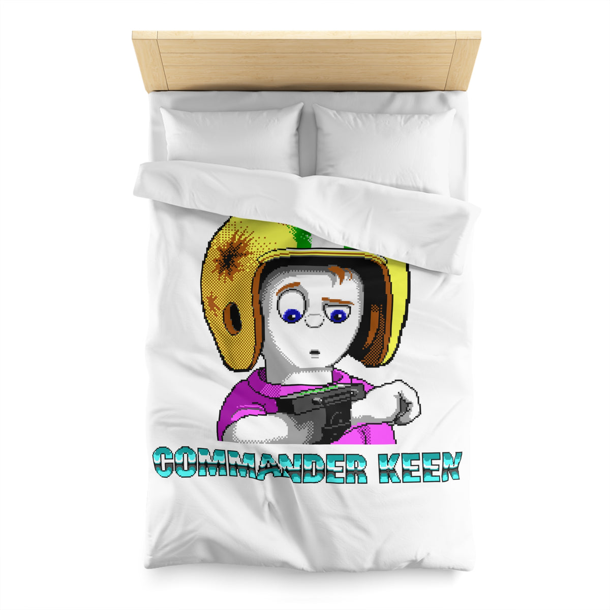 Commander Keen (Neural Stunner) - Dekbedovertrek Printify