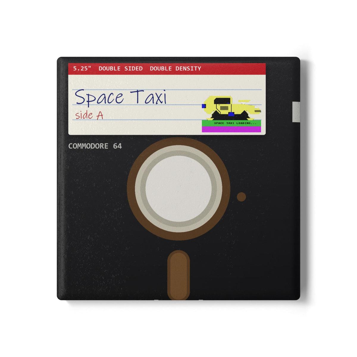 Space Taxi - Floppy Onderzetter Printify