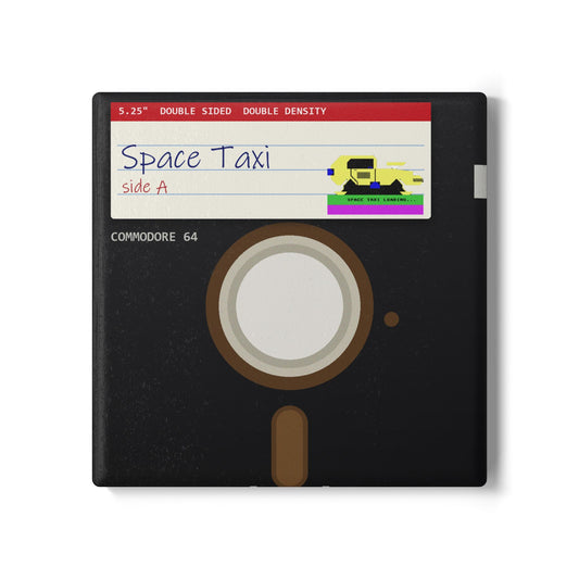 Space Taxi - Floppy Onderzetter Printify