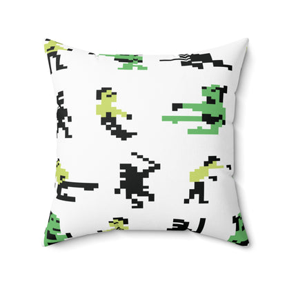 Bruce Lee Spun Polyester Square Pillow 