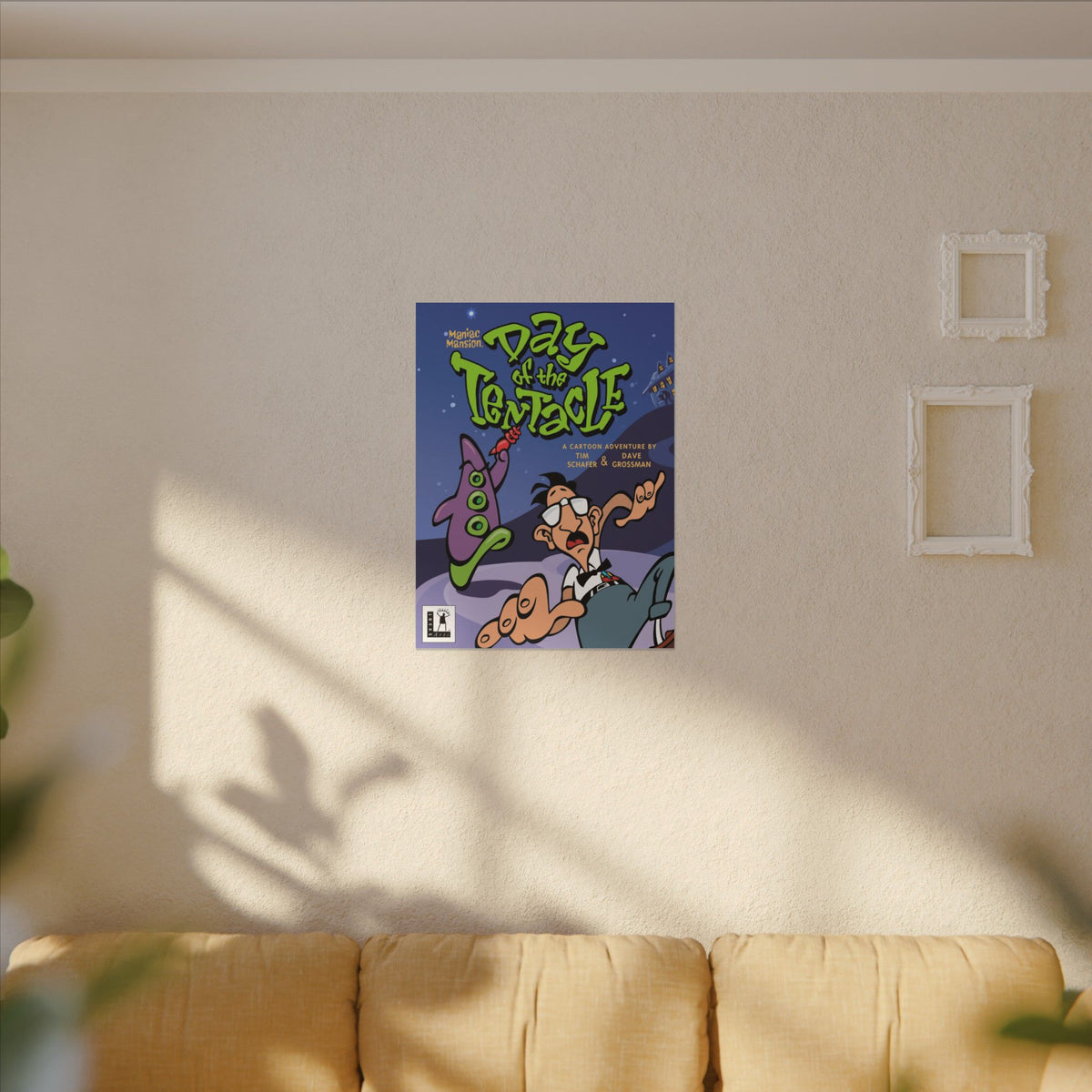 Day of the Tentacle - Remastered Cover Art - Canvas Printify
