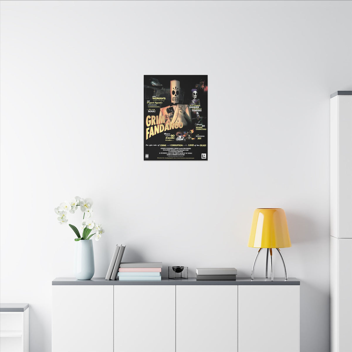 Grim Fandango - Canvas Printify
