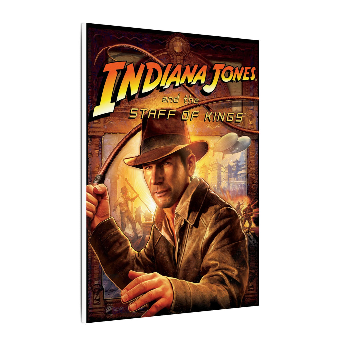 Indiana Jones and the Staff of Kings (met zweep) - Canvas Printify