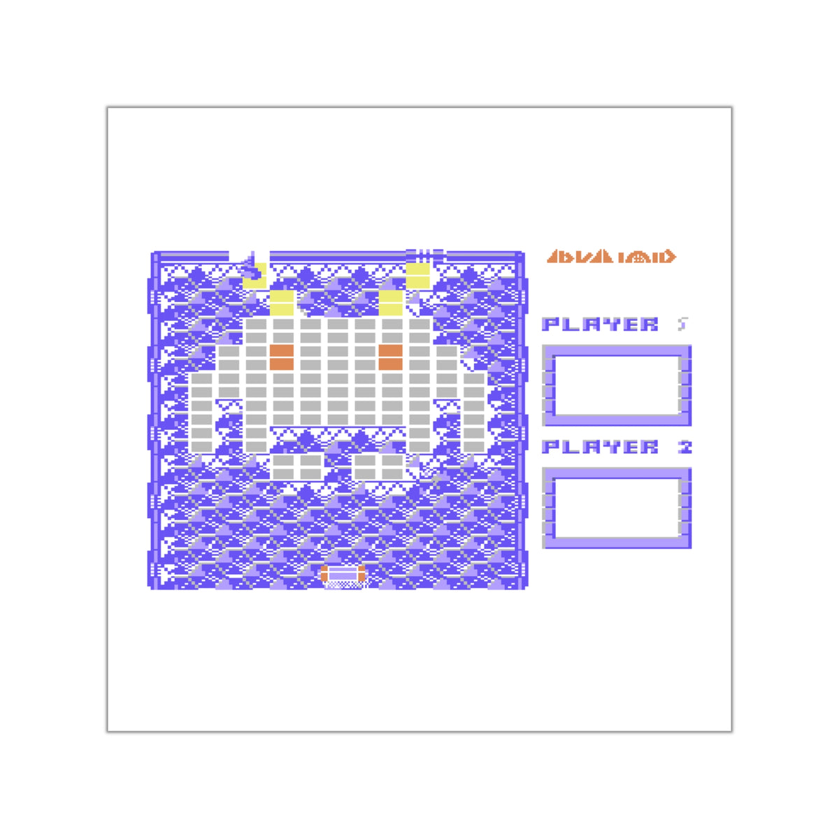 Arkanoid Level Map - Sticker Printify