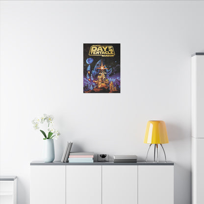 Day of the Tentacle - Star Wars Parodie (goud logo) - Canvas Printify
