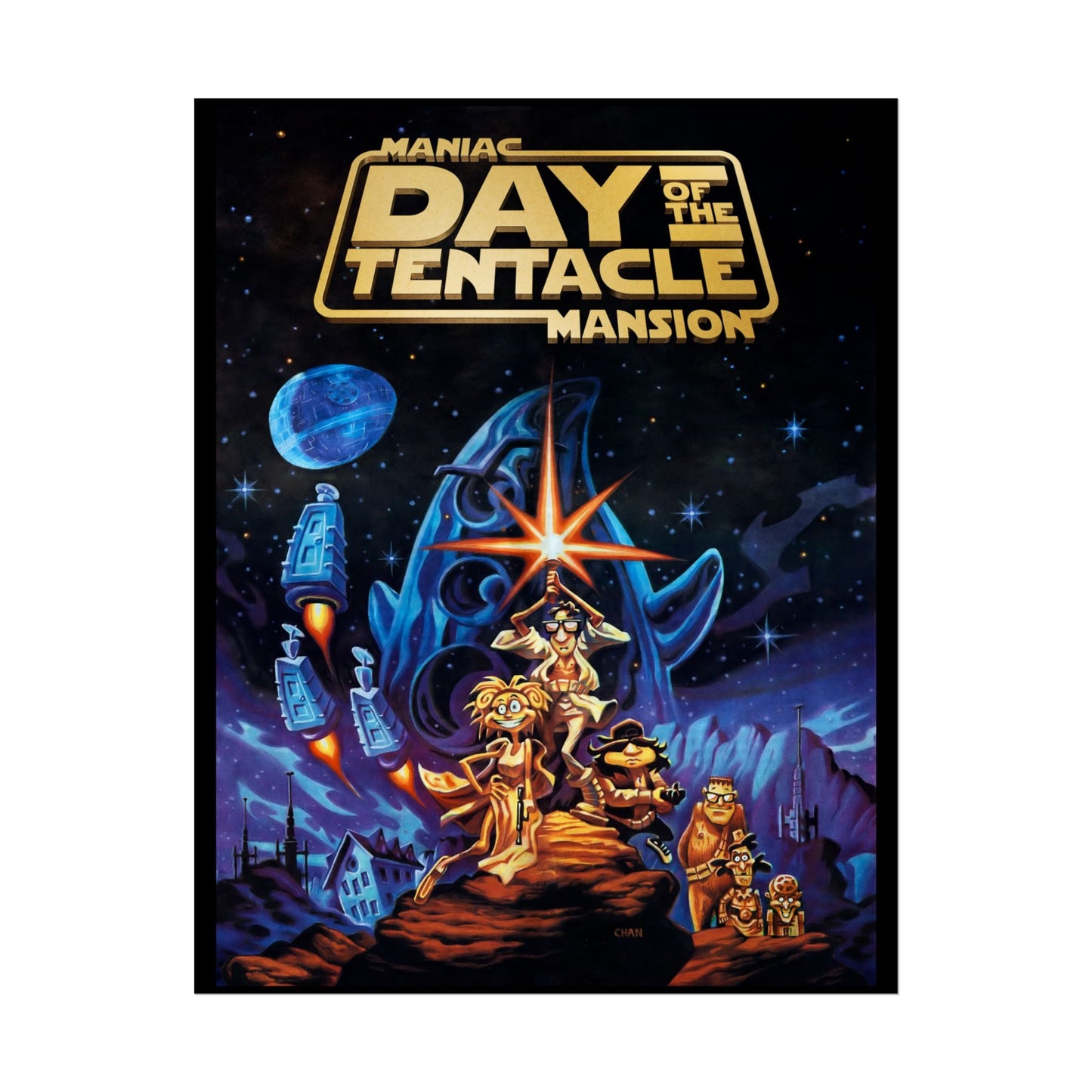 Day of the Tentacle Poster Star Wars