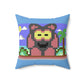 Creatures Spun Polyester Square Pillow