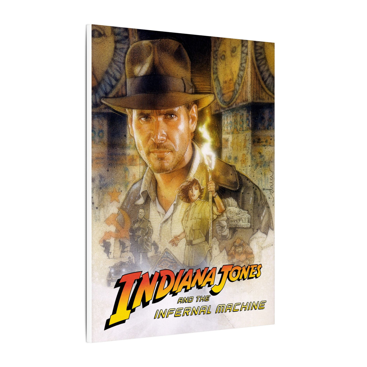 Indiana Jones and the Infernal Machine (logo onder) - Canvas Printify