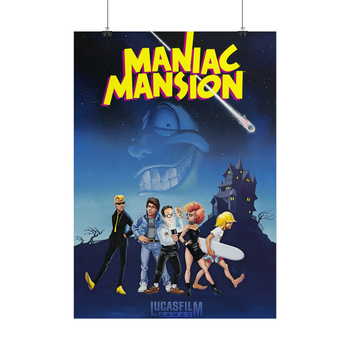 Maniac Mansion (Lucasfilm Games-logo) - Poster Printify