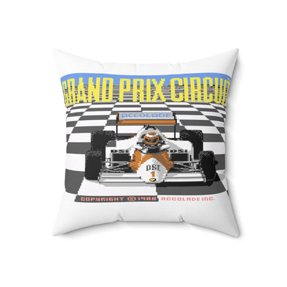 Grand Prix Circuit Spun Polyester Square Pillow 