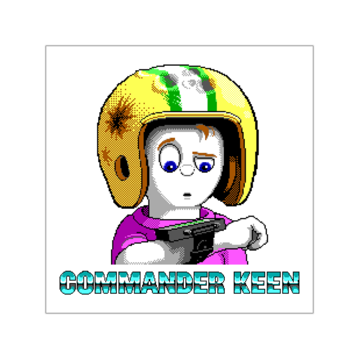 Commander Keen (Neural Stunner) - Sticker Printify