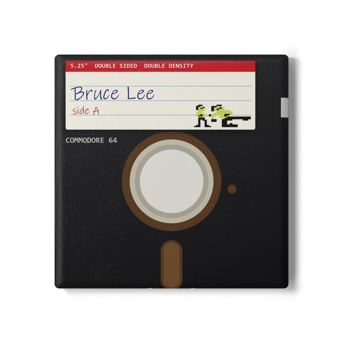 Bruce Lee - Floppy Onderzetter Printify