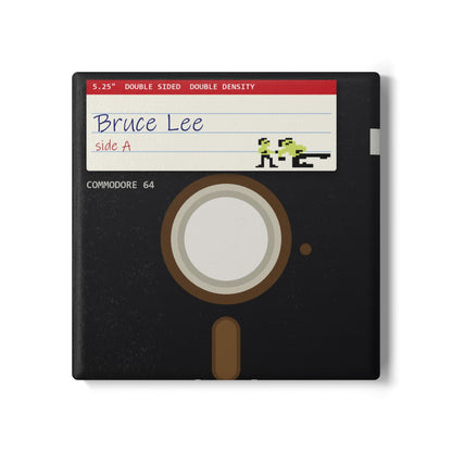 Bruce Lee - Floppy Onderzetter Printify