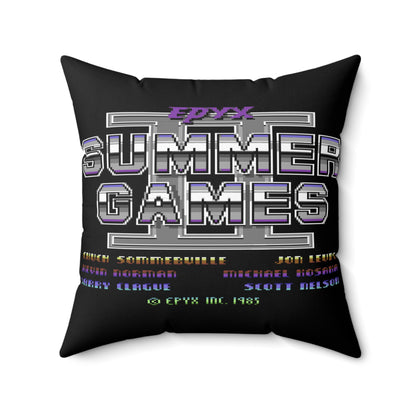 Summer Games Spun Polyester Square Pillow 