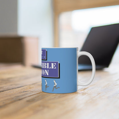 Impossible Mission Running Man Ceramic Mug (EU) Printify