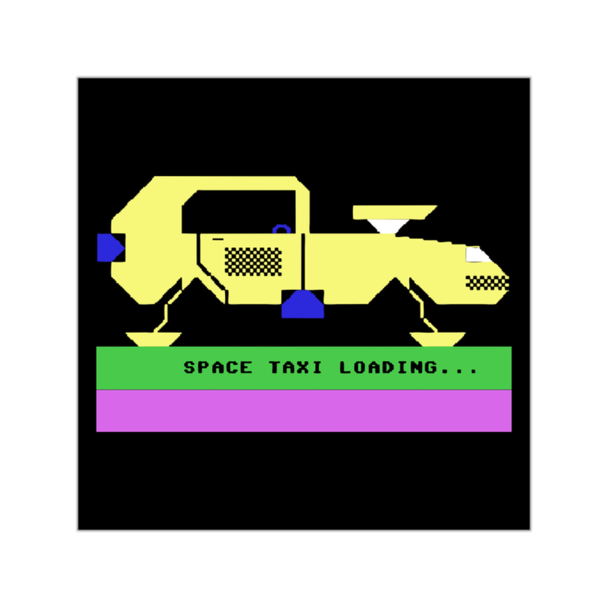 Space Taxi - Sticker Printify