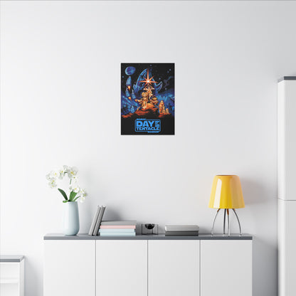 Day of the Tentacle - Star Wars Parodie (blauw logo) - Canvas Printify
