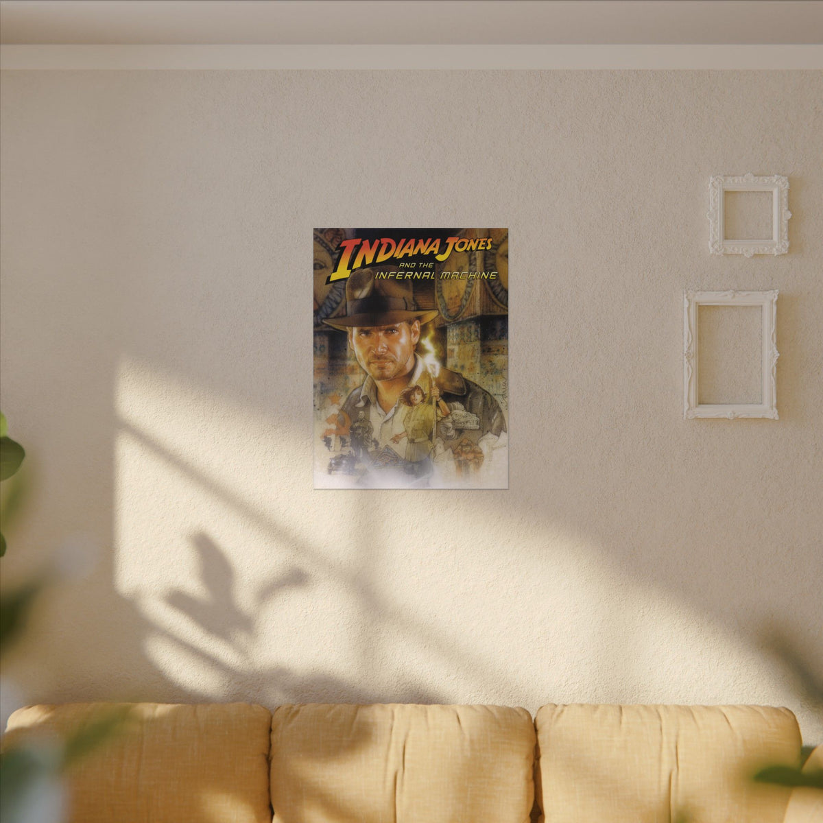 Indiana Jones and the Infernal Machine (logo boven) - Canvas Printify