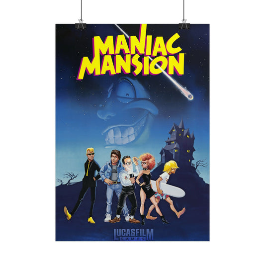 Maniac Mansion (Lucasfilm Games-logo) - Poster Printify