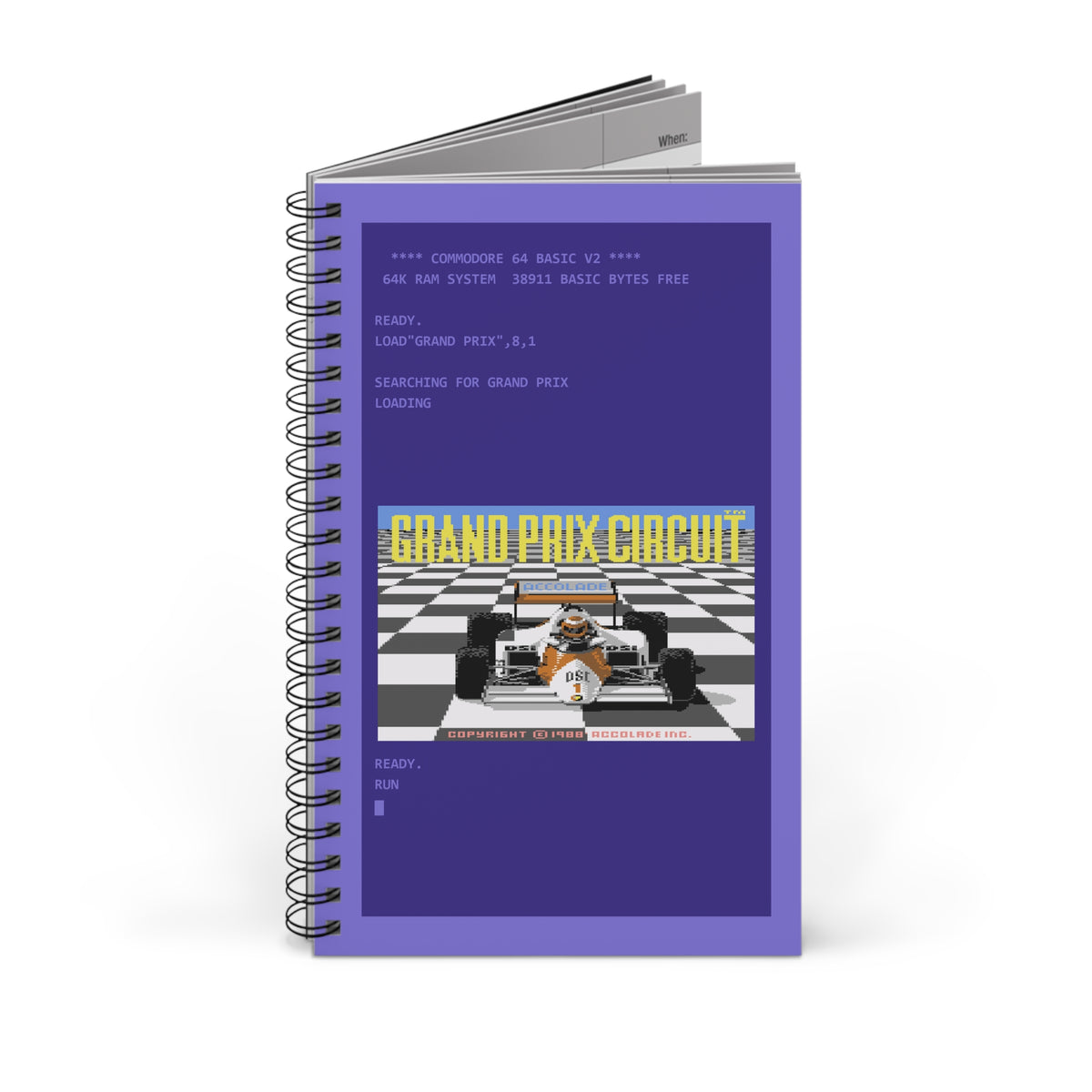 Grand Prix Circuit - Notitieboek Printify