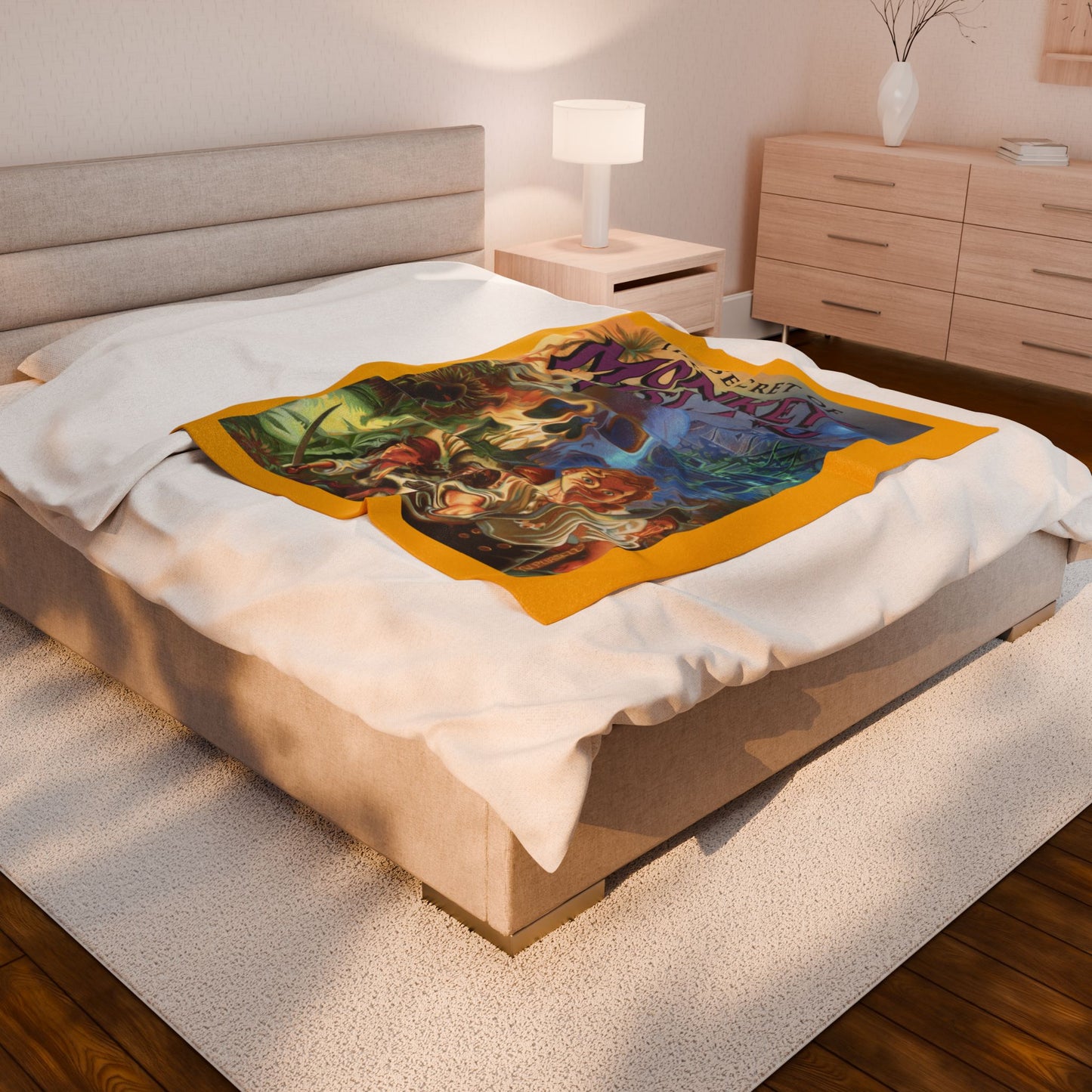 Monkey Island 1 Plush Blanket