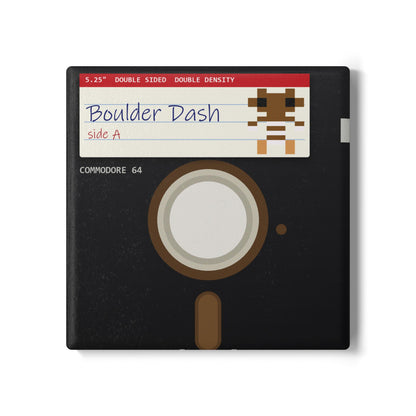 Boulder Dash - Floppy Onderzetter Printify