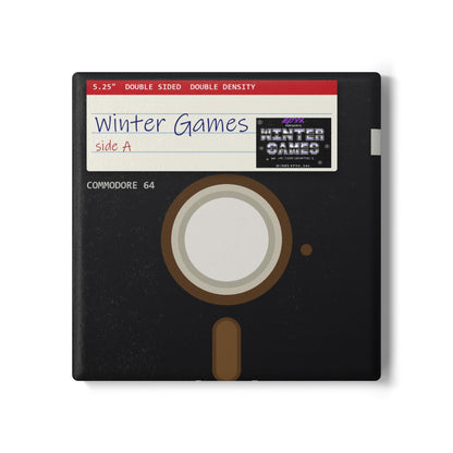 Winter Games - Floppy Onderzetter Printify