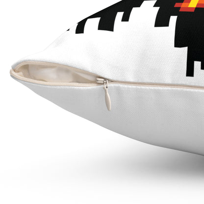 Diablo Spun Polyester Square Pillow 