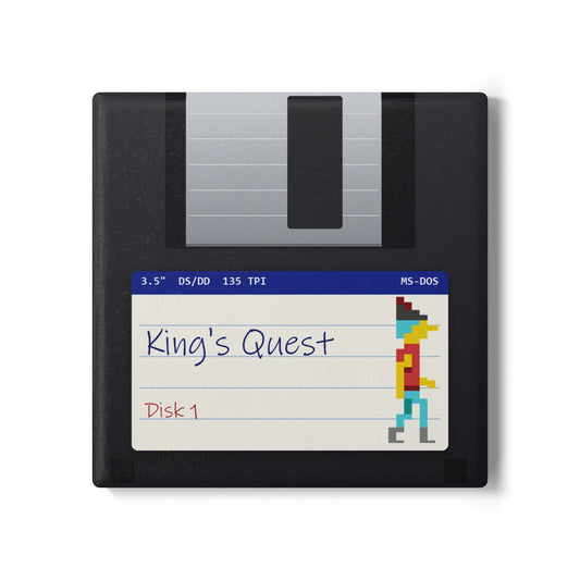 King's Quest - Floppy Onderzetter Printify