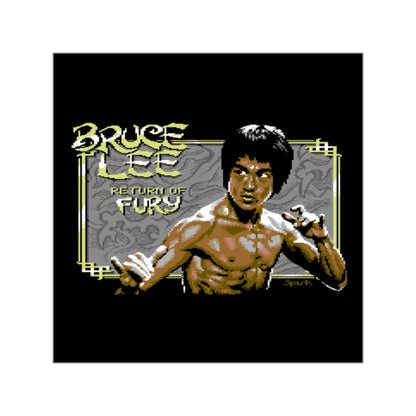Bruce Lee: Return of Fury - Sticker Printify