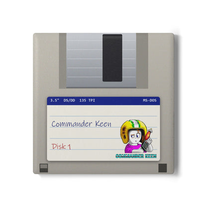 Commander Keen - Floppy Onderzetter Printify