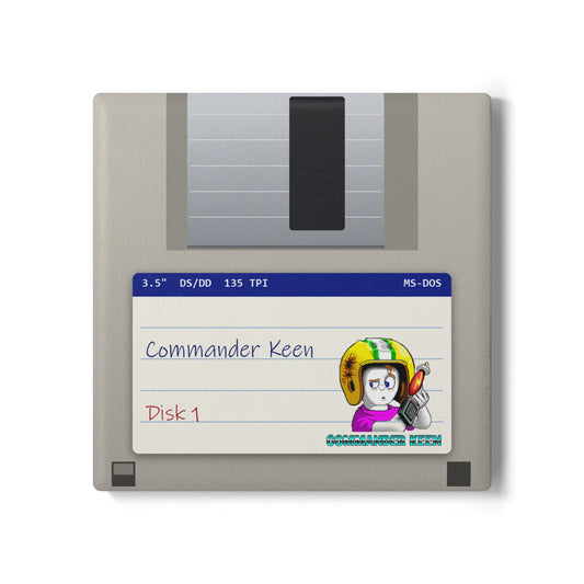 Commander Keen - Floppy Onderzetter Printify