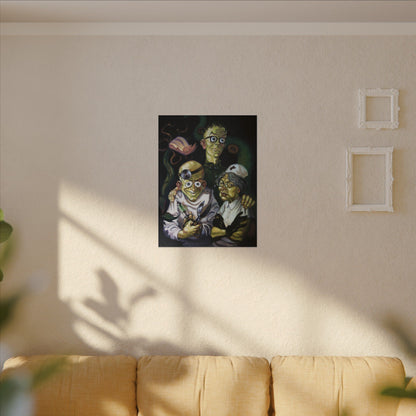 Maniac Mansion - Edison familieportret - Canvas Printify