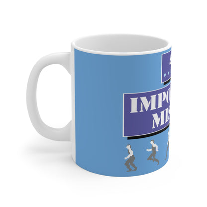 Impossible Mission Running Man Ceramic Mug (EU) Printify