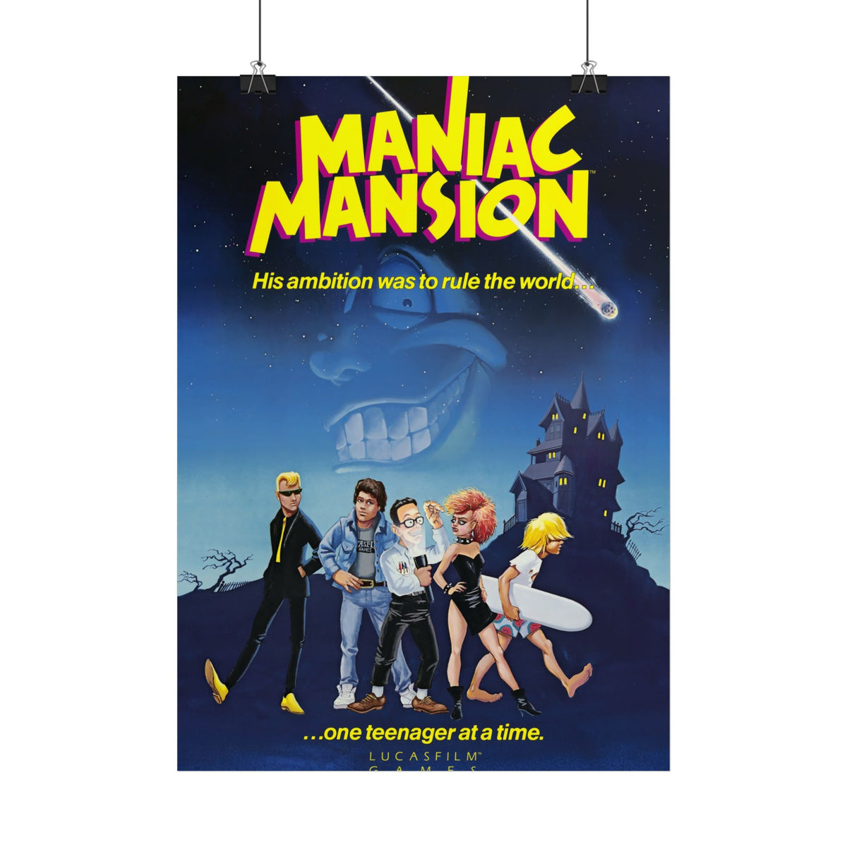 Maniac Mansion (originele tagline) - Poster Printify