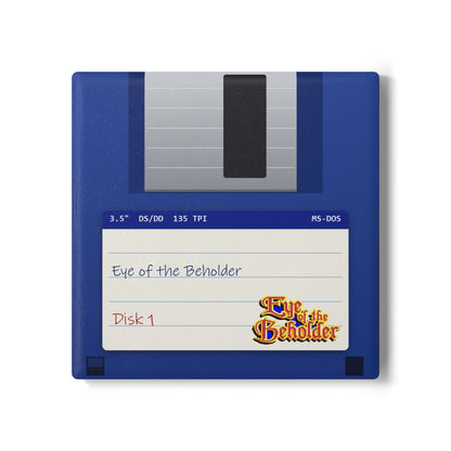 Eye of the Beholder - Floppy Onderzetter Printify