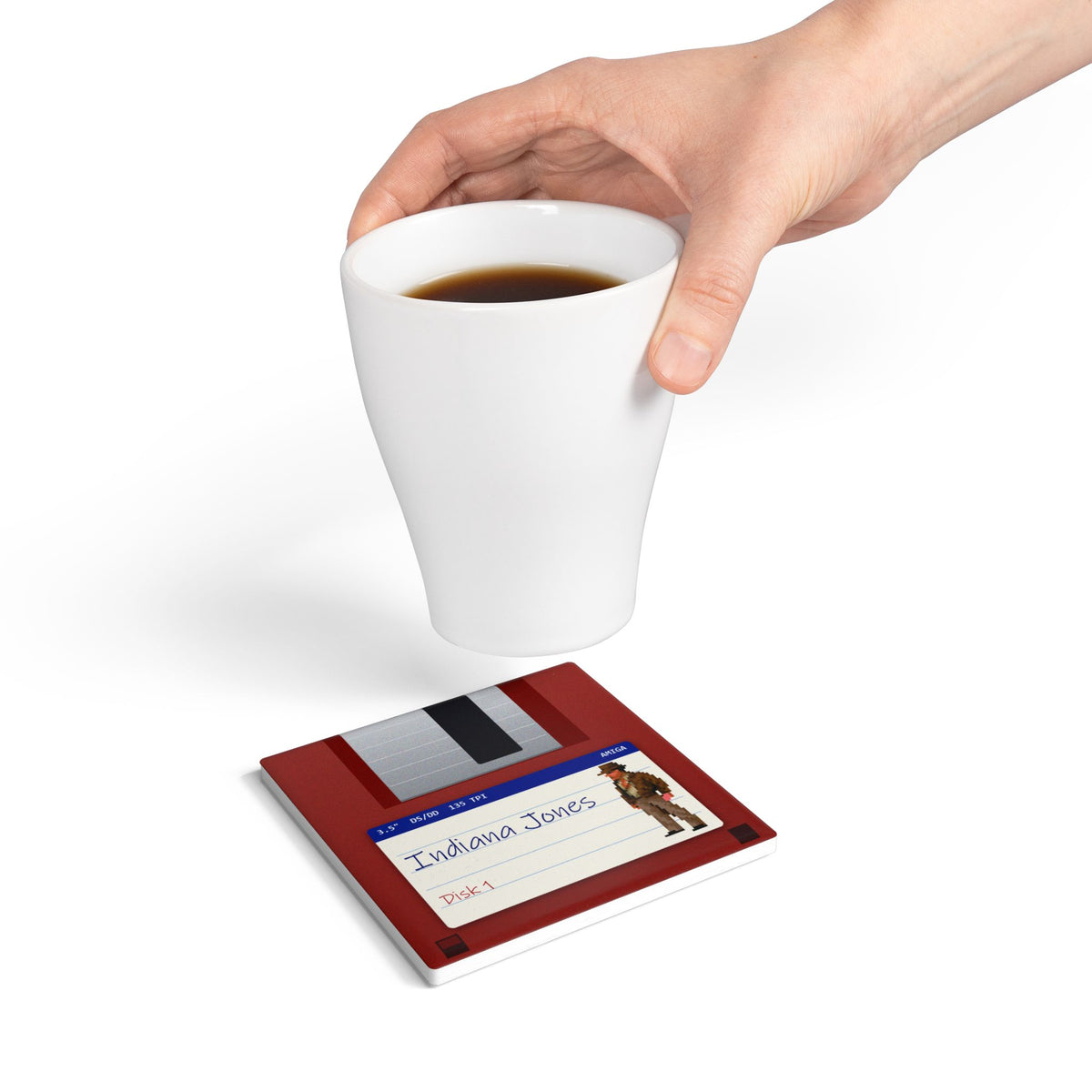 Indiana Jones - Floppy Onderzetter Printify