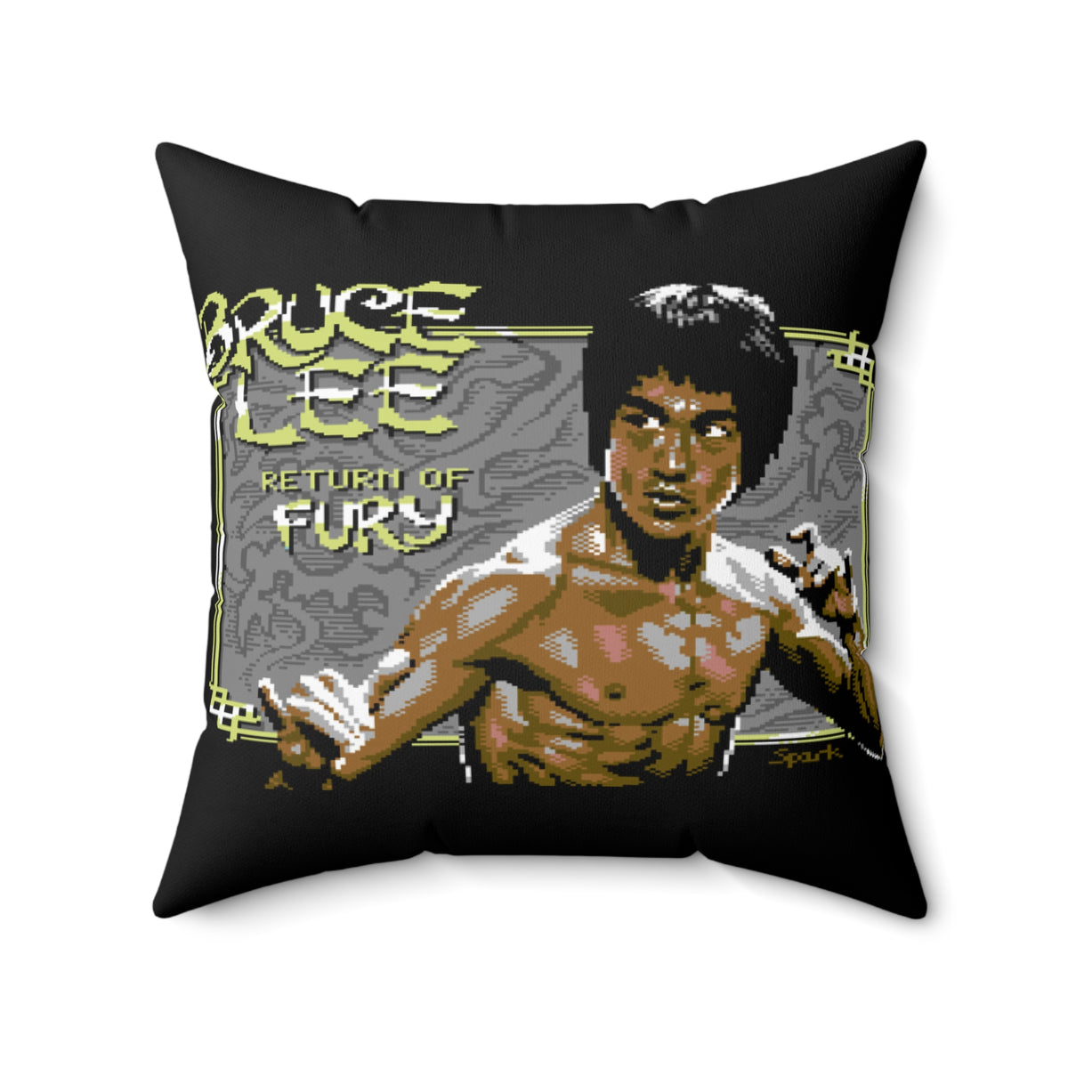 Bruce Lee: Return of Fury - Kussen Printify