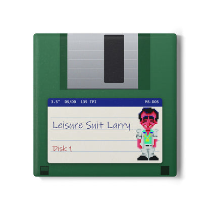 Leisure Suit Larry - Floppy Onderzetter Printify