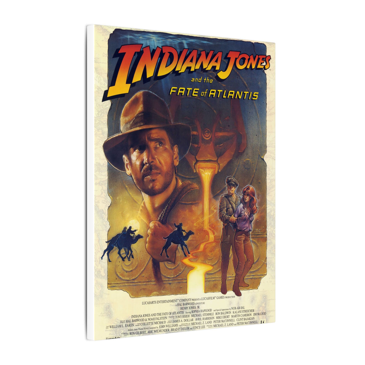 Indiana Jones and the Fate of Atlantis - Canvas Printify