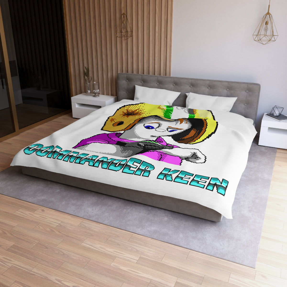 Commander Keen (Neural Stunner) - Dekbedovertrek Printify