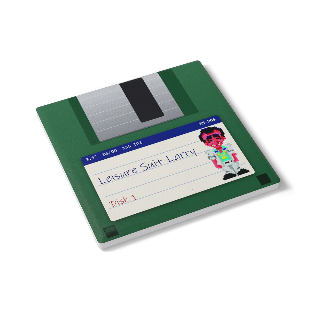 Leisure Suit Larry - Floppy Onderzetter Printify