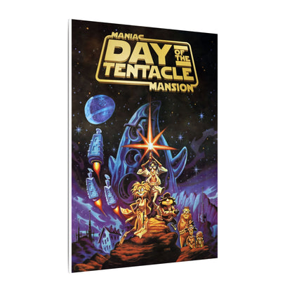 Day of the Tentacle - Star Wars Parodie (goud logo) - Canvas Printify