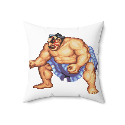 Street Fighter Edmond Spun Polyester Square Pillow 