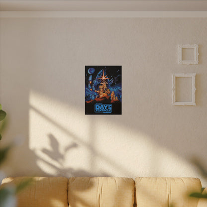 Day of the Tentacle - Star Wars Parodie (blauw logo) - Canvas Printify