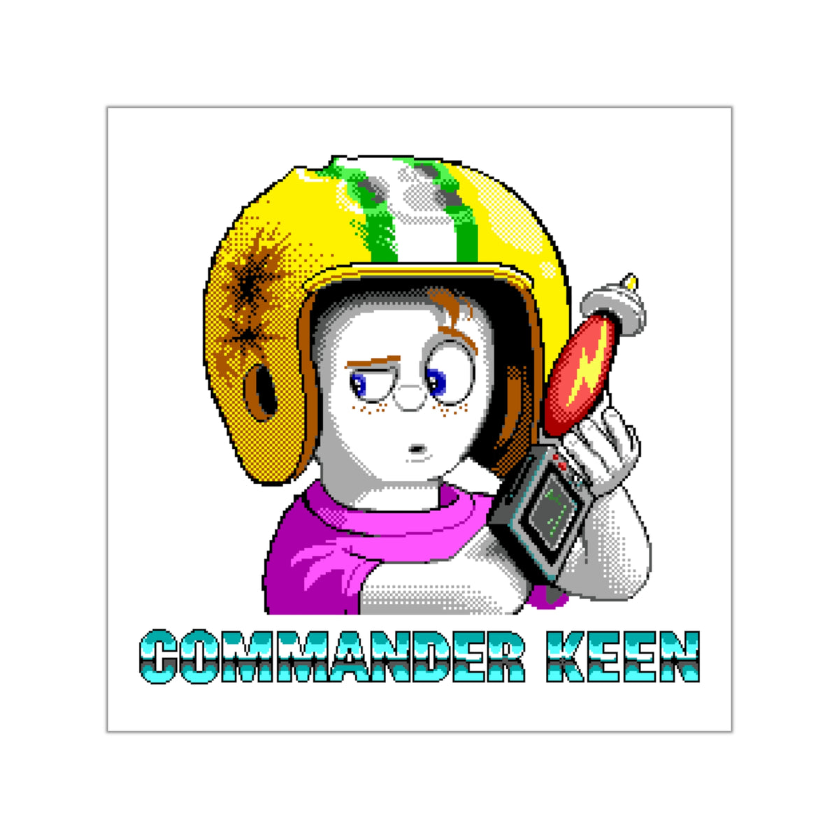 Commander Keen - Sticker Printify