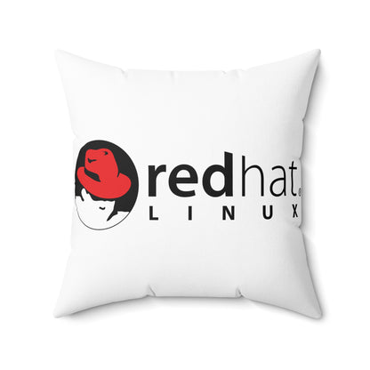 Red Hat Spun Polyester Square Pillow 